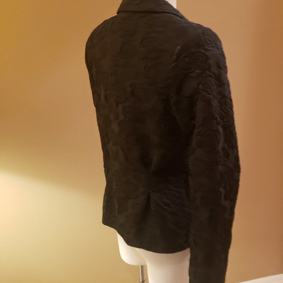 Anne Fontaine Paris Black Floral Natalia Jacket - Picture 11 of 16